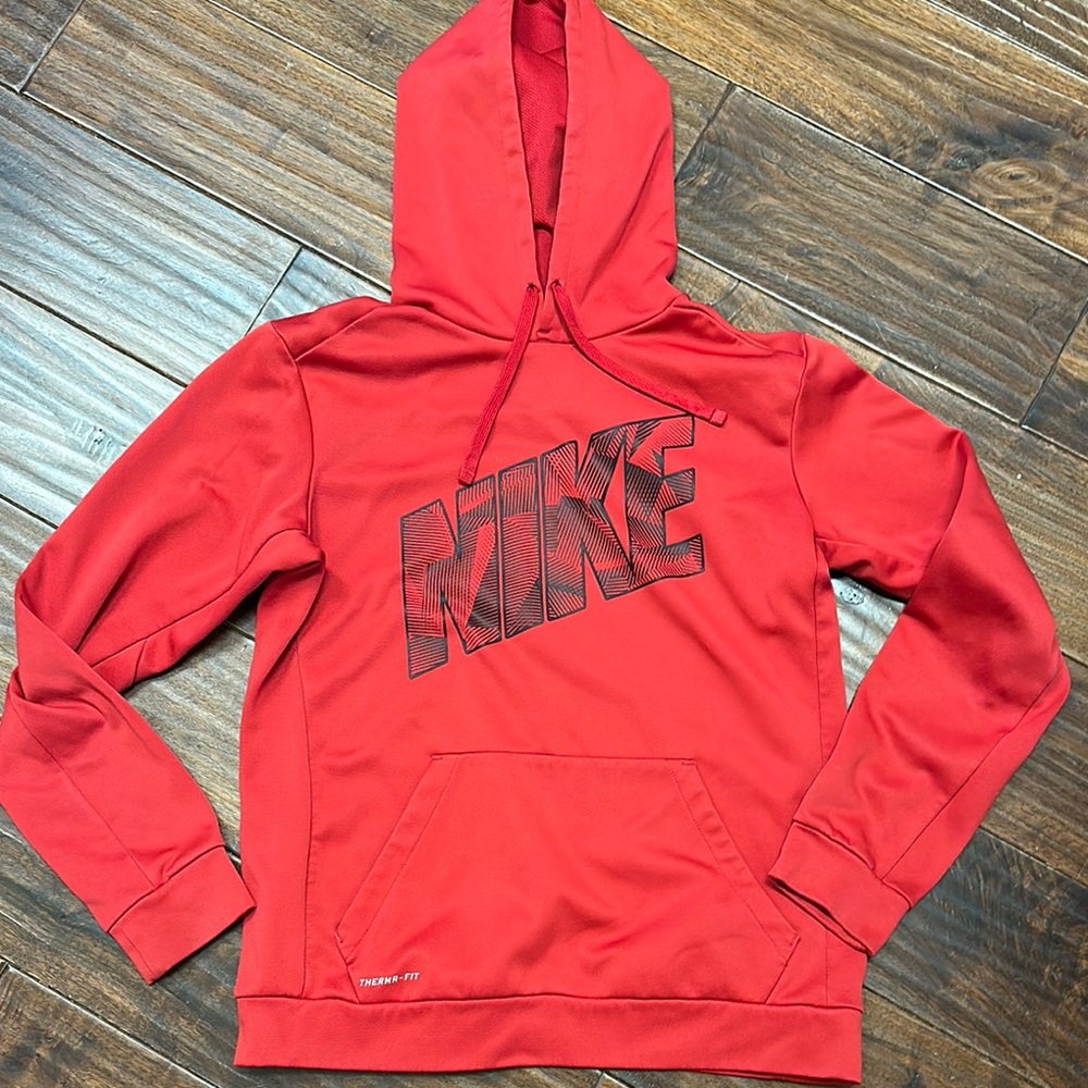 Nike Red Therma-fit Sweatshirt hoodie Sz M